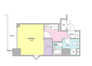 ラフュージュ大井町【2階】の間取り