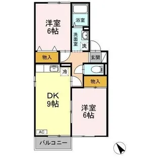 コルヌス ガーデン B【2階】の間取り