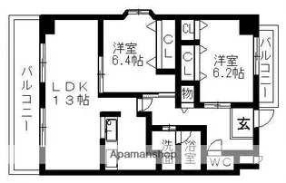 グランドソレイユ【4階】の間取り