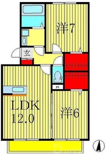 エクセル梨香【3階】の間取り
