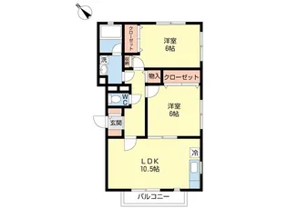 プラージュ【2階】の間取り