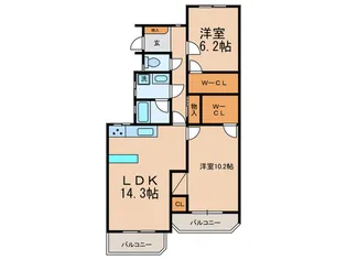 リノヴェール本山【3階】の間取り