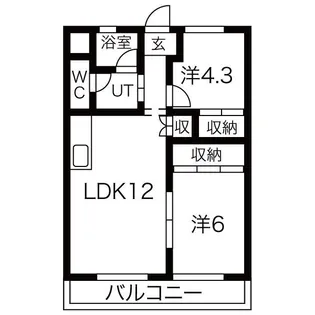 ヴィレッティーナ可児【4階】の間取り