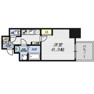 アクアプレイス江戸堀【5階】の間取り