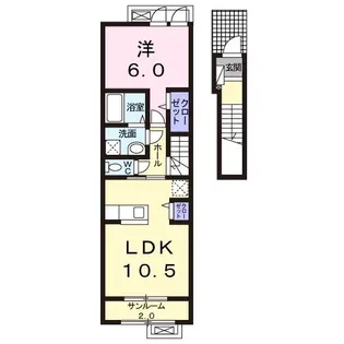 キャッスル‐S III【2階】の間取り