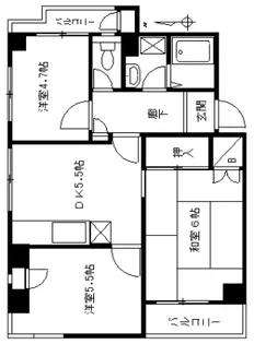 つかさコーポ【3階】の間取り