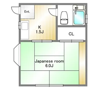 ハイツ伊東【1階】の間取り