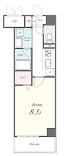 RIVER STONE【4階】の間取り