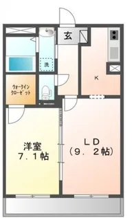 ルミナス高鼻【1階】の間取り
