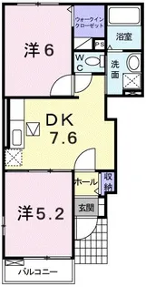 プレッソグリーンレイクI【1階】の間取り