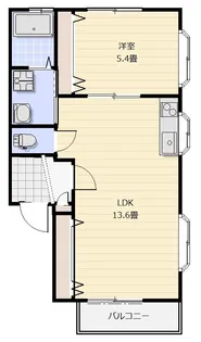 TKパレス【1階】の間取り