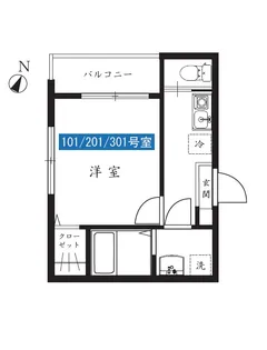 ビスタ町田【1階】の間取り