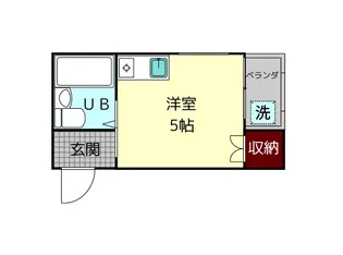 シャルマンハイツ生駒【3階】の間取り