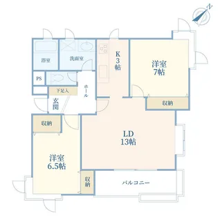 エミネンス鷺沼【1階】の間取り