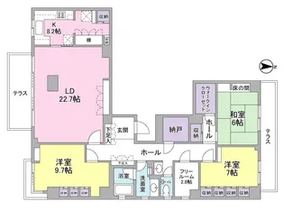 アルファステージ西荻窪【1階】の間取り