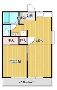 サンキョウハイツ【1階】の間取り
