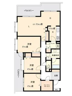 ヒルズ久我山【3階】の間取り