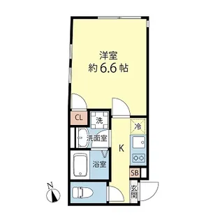 アノンテラス大森【1階】の間取り