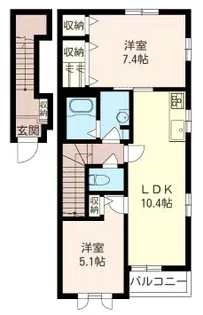 SUN RISE KAIDO【2階】の間取り
