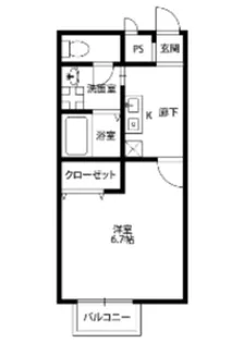 シャルム砂道【1階】の間取り