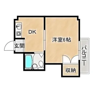 晩成ハイツ関目【2階】の間取り