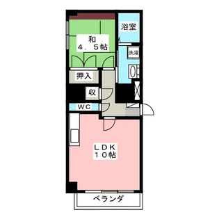 エクセランス長茂【1階】の間取り