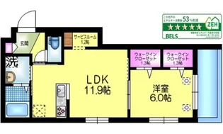 アークステラ菊川【1階】の間取り