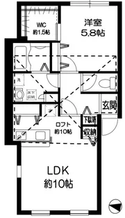 PRIMA NOZZE柏【2階】の間取り