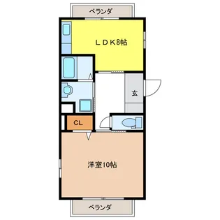 シャトーみずほ【3階】の間取り