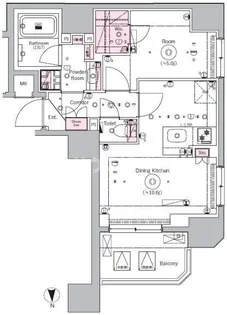 BPRレジデンス王子【6階】の間取り