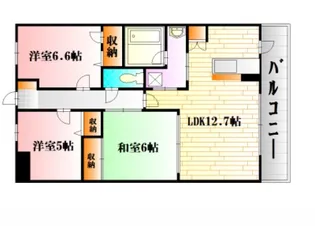 フレシールB館【3階】の間取り