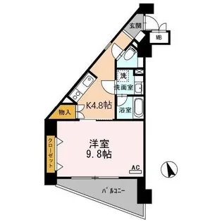 T-2FLAT【9階】の間取り