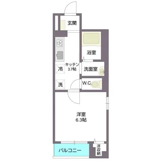 オリザ西新宿【2階】の間取り