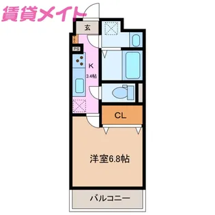 セレッソ川越【2階】の間取り