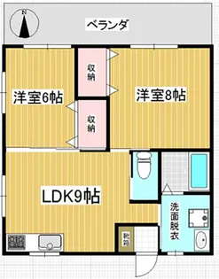 メゾンとみしろ第3(DKF)【1階】の間取り