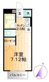 クレール習志野台【2階】の間取り