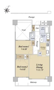 ヒルズ横濱北軽井沢【3階】の間取り