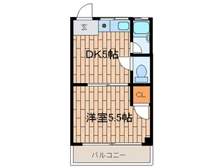 東邦ハイツ【1階】の間取り