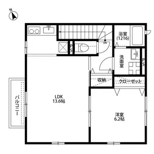 アムール3292【2階】の間取り