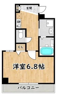 ラシーヌ新北野【3階】の間取り