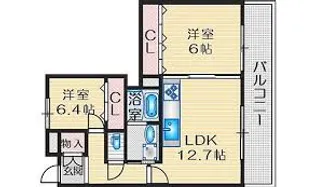 アドバンス江坂【5階】の間取り