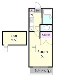 ヴェルドミール【1階】の間取り
