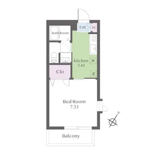 ハウゼ・クラーレ【1階】の間取り