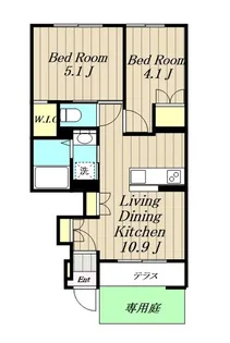 フォルジュ【1階】の間取り