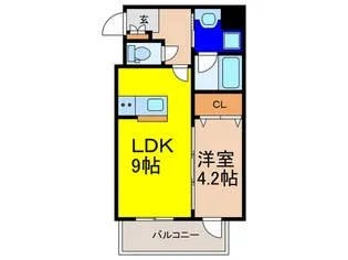 フロレシエンテ梅田北【3階】の間取り