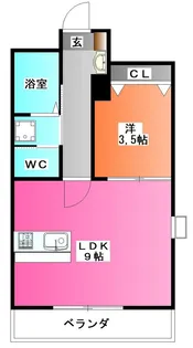 Raffine芝中田【3階】の間取り