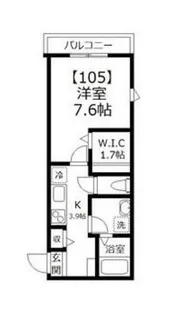 パラシオアマビーレ【1階】の間取り