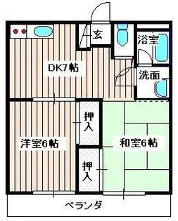 武蔵野コープ【2階】の間取り