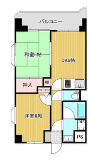 トーカンキャスティール加治屋町【10階】の間取り