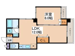 サンパレス本町【8階】の間取り